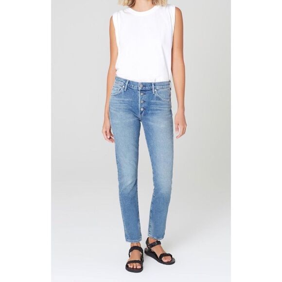 Citizens of Humanity Skyla Mid Rise Cigarette Jeans 24” Caravan - Picture 1 of 12